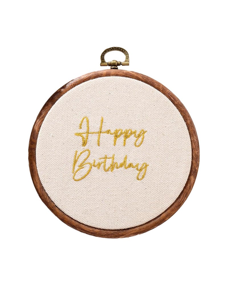 LIWOFLY Baby Monthly Milestone Markers Disc, Happy Birthday Decoration for Infant Room, Wooden Announcement Sign, Birthday Signs, Shower Gift, Reusable Photo Props (Small Gold Text) - Image 1